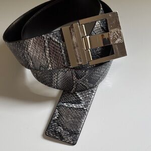 Anne Klein Synthetic Snakeskin Belt Size M (32-36”)
